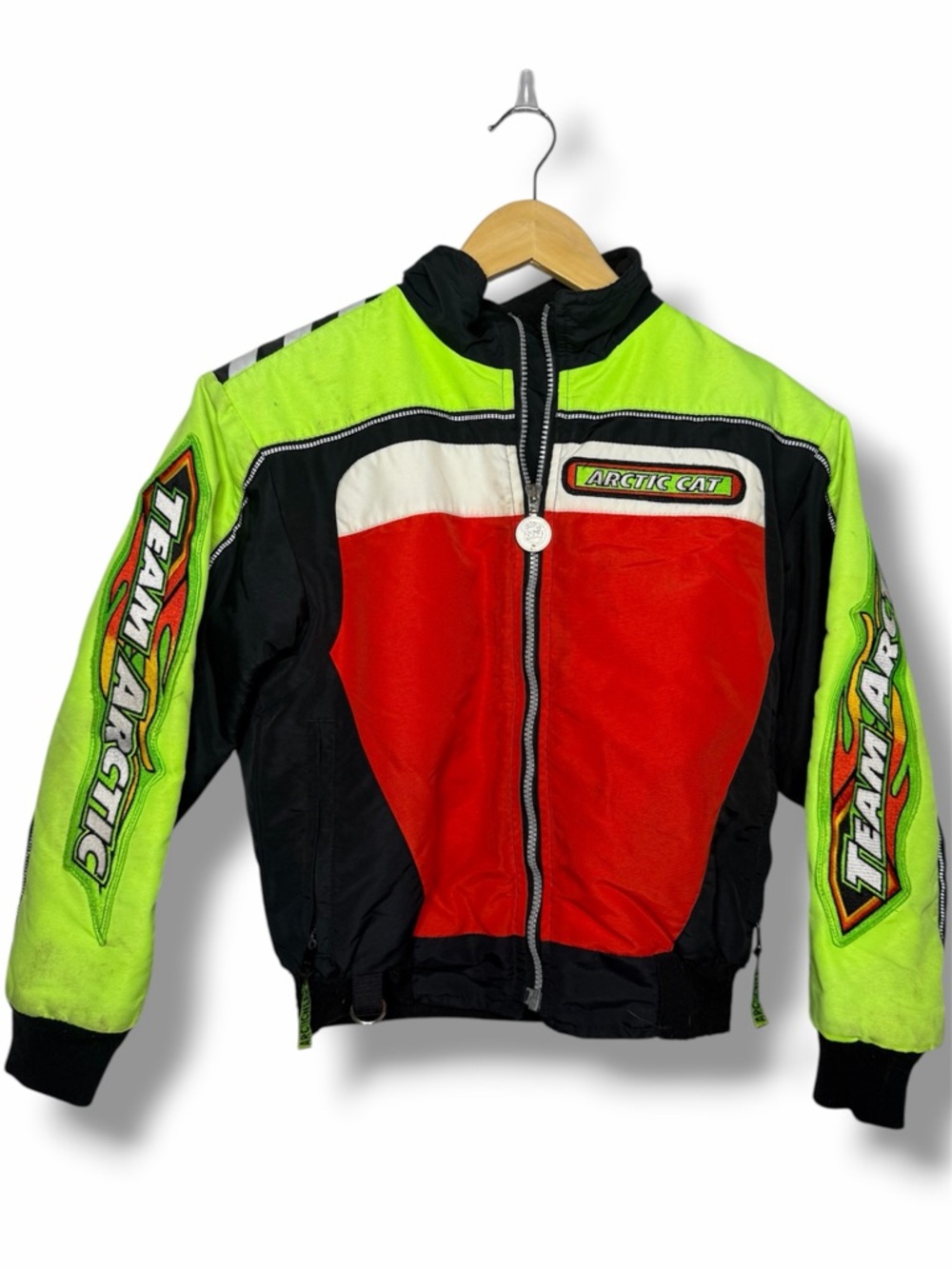 Vintage Arctic Cat Team Arctic Racing Jacket Youth Small Thinsulate